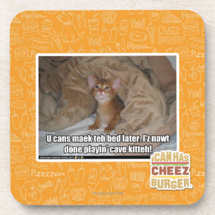 U kann maek das Bett später Getränkeuntersetzer