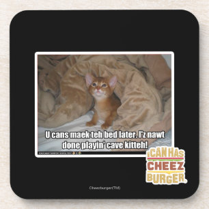 U kann maek das Bett später Getränkeuntersetzer