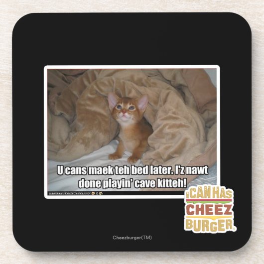 U kann maek das Bett später Getränkeuntersetzer (Vorderseite)