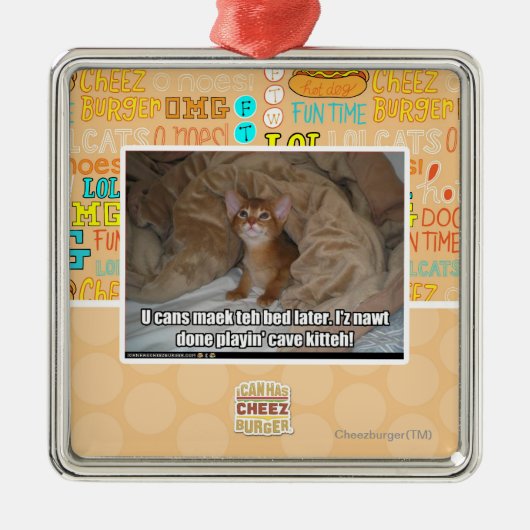 U kann maek das Bett später Ornament Aus Metall (Vorne)