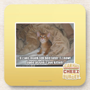 U kann maek das Bett später Untersetzer