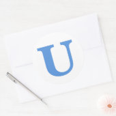 U Logo-Aufkleber Runder Aufkleber (Umschlag)