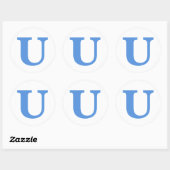 U Logo-Aufkleber Runder Aufkleber (Blatt)