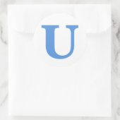 U Logo-Aufkleber Runder Aufkleber (Tasche)