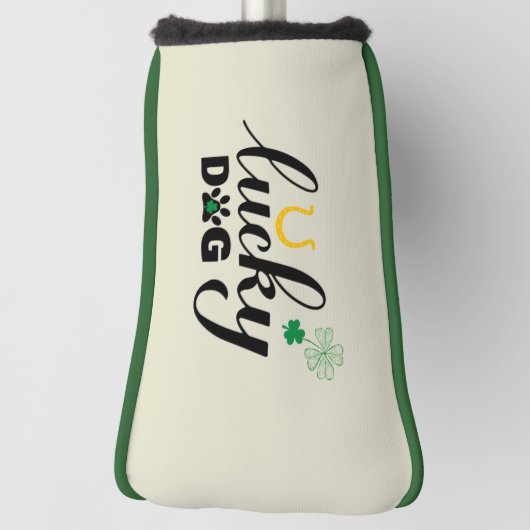 U Lucky Dog Putter Golf Headcover (Rotieren 90)