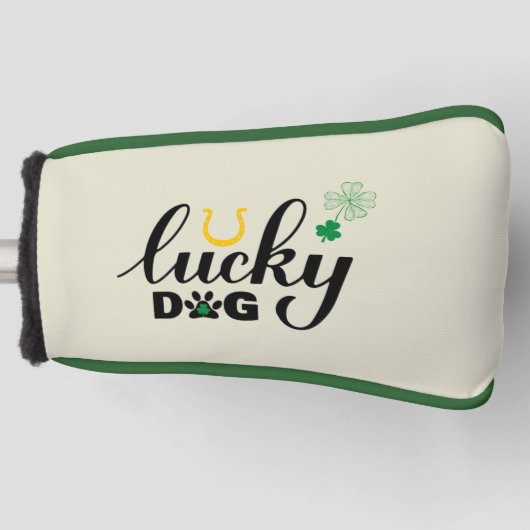 U Lucky Dog Putter Golf Headcover (Vorderseite)
