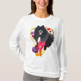 U MACHEN MEIN HERZ GEHEN BLING - Lapphund weiße Sh T-Shirt