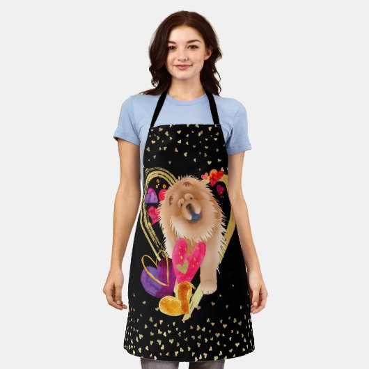 U MACHEN MEIN HERZ GEHEN BLUT - Chow Schürze (Getragen)