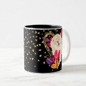 U MACHEN MEIN HERZ GEHT ZU BLUT - Creme Chow Tasse (VorderseiteRechts)