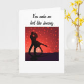 U MAKE ME FEEL LIKE DANCING THE NIGHT AWAY KARTE (Gelbe Blume)