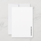 U MAKE ME LAUGH / GREETKARTE DANKESKARTE (Rückseite)