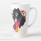 U MAKE MEIN HERZ GEHEN BLING-Lapphund latte Tasse (Rechts)