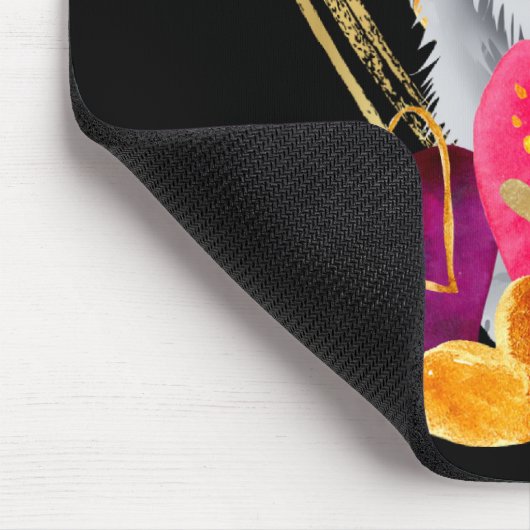 U MAKE MEIN HERZ GO BLING - Blue Chow mousepad (Ecke)