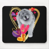 U MAKE MEIN HERZ GO BLING - Blue Chow mousepad (Vorne)