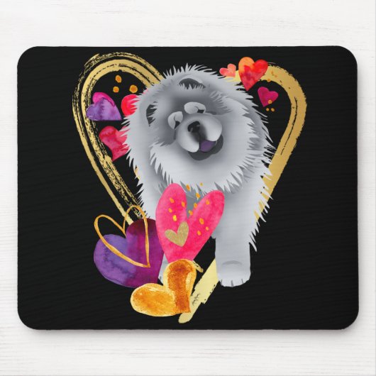 U MAKE MEIN HERZ GO BLING - Blue Chow mousepad (Vorne)