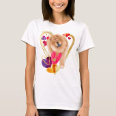 U MAKE my HEART GO BLING - Chow white Shirt Stils (Vorderseite)