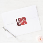 U & ME, US & WE VALENTINE'S DAY QUADRATISCHER AUFKLEBER (Umschlag)