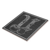 U Monogram "Royal Gray Stone" Keramik Tile Fliese (Seite)