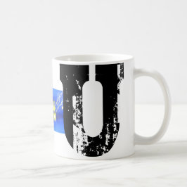 U Monogram Typografische Tasse