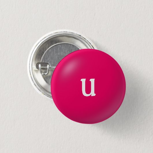 U Monogramm-Taste Button (Vorne & Hinten)