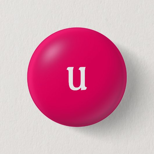 U Monogramm-Taste Button (Vorderseite)