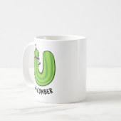 U-Nummer Funny Cucumber Pun Kaffeetasse (Vorderseite Links)