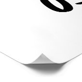 U-Nummer Funny Cucumber Pun Poster (Ecke)