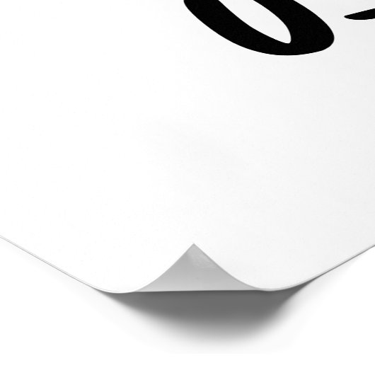 U-Nummer Funny Cucumber Pun Poster (Ecke)