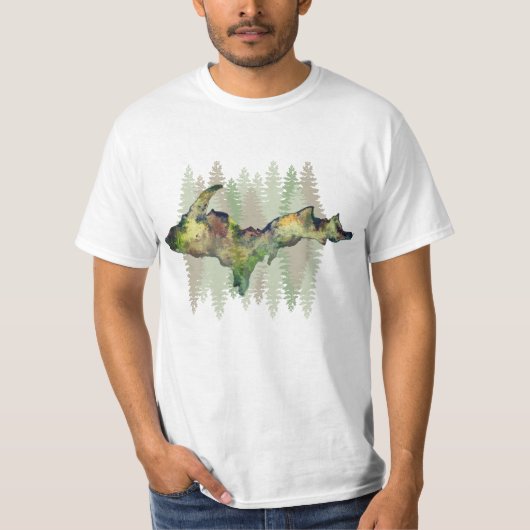 U.P. Green Camouflage Tree T - Shirt (Vorderseite)