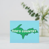 U.P. | YOOPER | NORTHERN MICHIGAN POSTCARD POSTKARTE (Stehend Vorderseite)