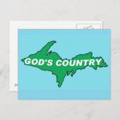 U.P. | YOOPER | NORTHERN MICHIGAN POSTCARD POSTKARTE (Vorne/Hinten)