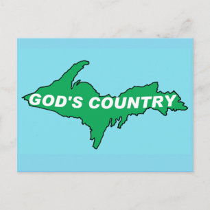 U.P.   YOOPER   NORTHERN MICHIGAN POSTCARD POSTKARTE