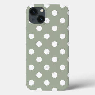 U pick Background Color Polka Dots White Case-Mate iPhone Hülle