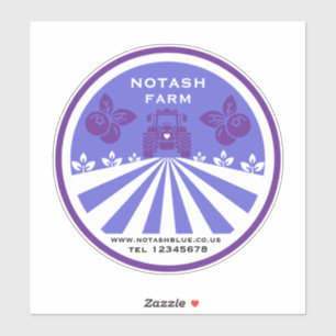 U-Pick Blueberry Farm Werbeaktion Aufkleber