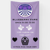 U-Pick Blueberry Farm Werbeaktion Banner (Vertikal)