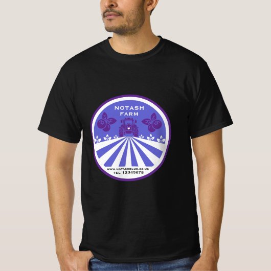 U-Pick Blueberry Farm Werbeaktion T-Shirt (Vorderseite)