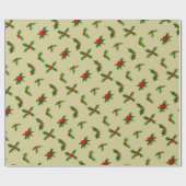 U Pick Color/ Christmas Holiday Holly Berries Geschenkpapier (Flach)
