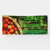 U-Pick-Erdbeerfarm Berry Picking anpassen Banner (Horizontal)