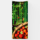 U-Pick-Erdbeerfarm Berry Picking anpassen Banner (Vertikal)