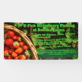 U-Pick-Erdbeerfarm Berry Picking anpassen Banner (Horizontal)