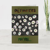 U Pick Farbe/ Floating Eye Ball Candy anpassbar Karte (Vorderseite)