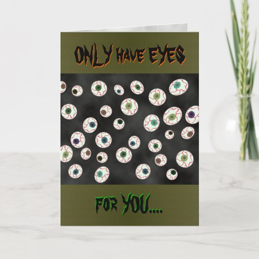 U Pick Farbe/ Floating Eye Ball Candy anpassbar Karte (Vorderseite)