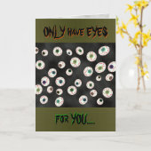 U Pick Farbe/ Floating Eye Ball Candy anpassbar Karte (Gelbe Blume)