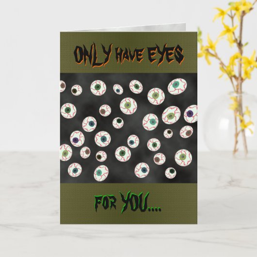 U Pick Farbe/ Floating Eye Ball Candy anpassbar Karte (Gelbe Blume)