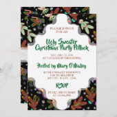 U-Pick Farbe/ Lebkuchen Menschen & Schneeflocken Einladung (Vorne/Hinten)