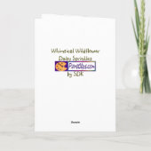 U-Pick Farbe/ Whimsikale Wildblume Daisy Sprinkles Karte (Rückseite)