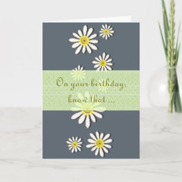 U-Pick Farbe/ Whimsikale Wildblume Daisy Sprinkles Karte