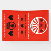 U-Pick Strawberry Farm Werbeaktion Banner (Horizontal)