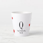 U R MY MVP Modernes Christliches Valentinmonogramm Milchtasse (Vorderseite)