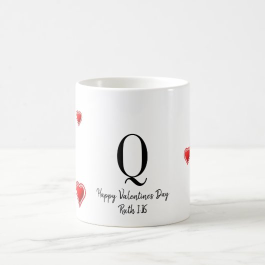 U R MY MVP Stilvolle Christliche Valentine Monogra Kaffeetasse (Mittel)